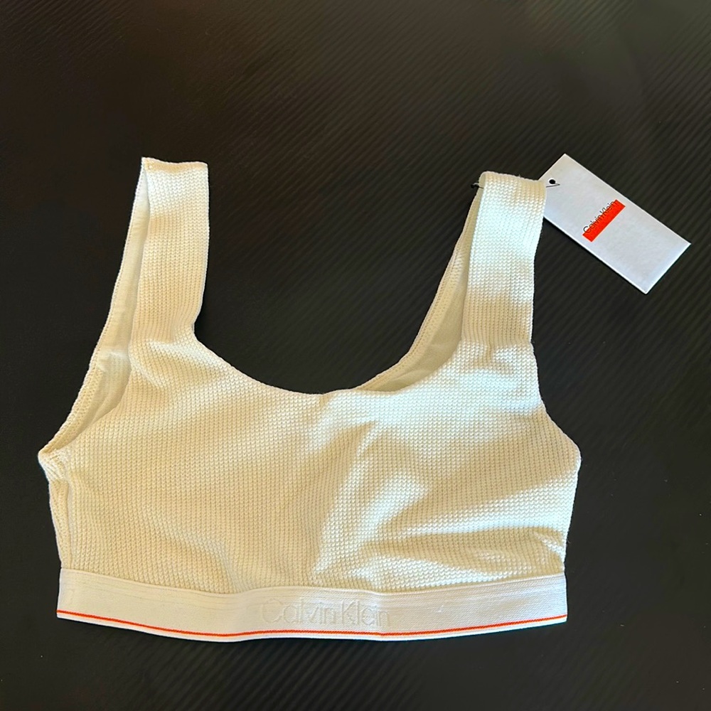 CALVIN KLEIN WHITE BRA (SM)